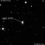 NGC 5737 - спиральная галактика с баром. Описание NGC 5737:, Галактика в созвездии Волопас