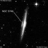 NGC 5746 - спиральная галактика с баром. Описание NGC 5746:, Галактика в созвездии Дева