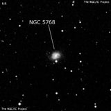 NGC 5768 - спиральная галактика. Описание NGC 5768:, Галактика в созвездии Весы