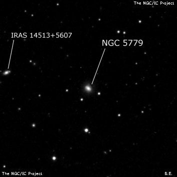 NGC 5779 - спиральная галактика. Описание NGC 5779:, Галактика в созвездии Дракон