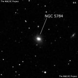 NGC 5784 - линзовидная галактика. Описание NGC 5784:, Галактика в созвездии Волопас