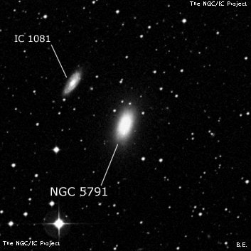NGC 5791 - эллиптическая галактика. Описание NGC 5791:, Галактика в созвездии Весы
