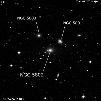 NGC 5802 - линзовидная галактика. Описание NGC 5802:, Галактика в созвездии Весы