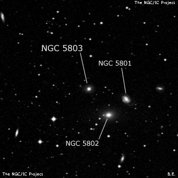 NGC 5803 - галактика. Описание NGC 5803:, Галактика в созвездии Весы