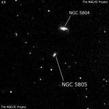 NGC 5805 - галактика. Описание NGC 5805:, Галактика в созвездии Волопас
