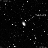NGC 5810 - спиральная галактика с баром. Описание NGC 5810:, Галактика в созвездии Весы