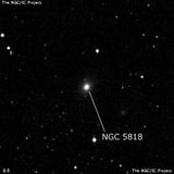 NGC 5818 - линзовидная галактика. Описание NGC 5818:, Галактика в созвездии Волопас