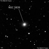 NGC 5839 - линзовидная галактика. Описание NGC 5839:, Галактика в созвездии Дева