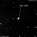 NGC 5845 - эллиптическая галактика. Описание NGC 5845:, Галактика в созвездии Дева