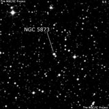 NGC 5873 - планетарная туманность. Описание NGC 5873:, Планетарная туманность в созвездии Волк