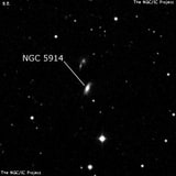 NGC 5914 - спиральная галактика. Описание NGC 5914:, Галактика в созвездии Волопас