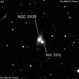 NGC 5930 - спиральная галактика с баром. Описание NGC 5930:, Галактика в созвездии Волопас