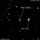 NGC 5933 - линзовидная галактика. Описание NGC 5933:, Галактика в созвездии Волопас