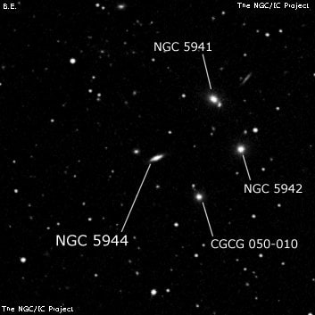 NGC 5944 - галактика. Описание NGC 5944:, Галактика в созвездии Змея