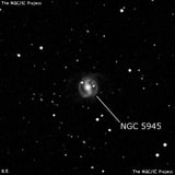 NGC 5945 - спиральная галактика с баром. Описание NGC 5945:, Галактика в созвездии Волопас