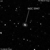 NGC 5947 - спиральная галактика с баром. Описание NGC 5947:, Галактика в созвездии Волопас