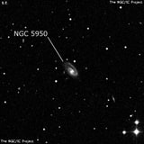 NGC 5950 - спиральная галактика. Описание NGC 5950:, Галактика в созвездии Волопас