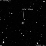 NGC 5960 - галактика. Описание NGC 5960:, Галактика в созвездии Змея