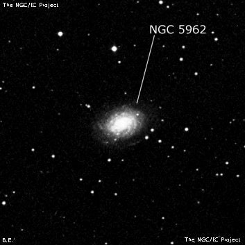 NGC 5962 - спиральная галактика. Описание NGC 5962:, Галактика в созвездии Змея