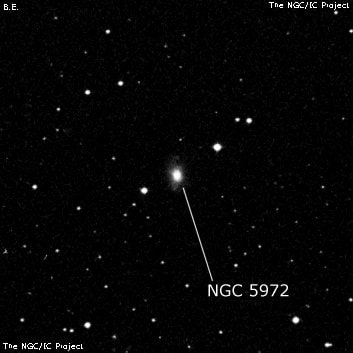 NGC 5972 - линзовидная галактика. Описание NGC 5972:, Галактика в созвездии Змея