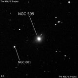 NGC 599 - галактика. Описание NGC 599:, Галактика в созвездии Кит