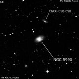 NGC 5990 - спиральная галактика. Описание NGC 5990:, Галактика в созвездии Змея
