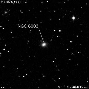 NGC 6003 - линзовидная галактика. Описание NGC 6003:, Галактика в созвездии Змея