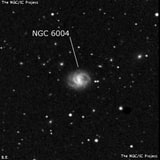 NGC 6004 - спиральная галактика с баром. Описание NGC 6004:, Галактика в созвездии Змея