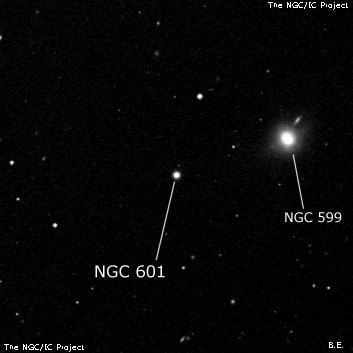 NGC 601 - галактика. Описание NGC 601:, Галактика в созвездии Кит