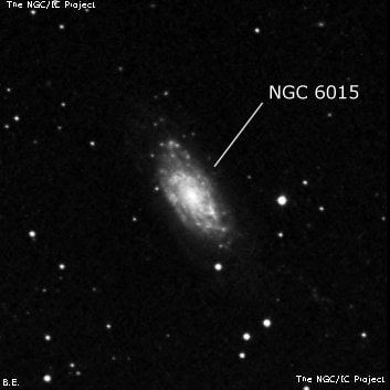 NGC 6015 - спиральная галактика. Описание NGC 6015:, Галактика в созвездии Дракон