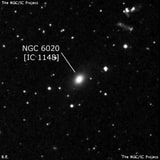 NGC 6020 - эллиптическая галактика. Описание NGC 6020:, Галактика в созвездии Змея