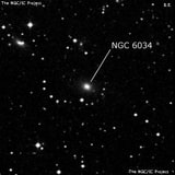 NGC 6034 - эллиптическая галактика. Описание NGC 6034:, Галактика в созвездии Геркулес