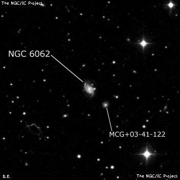 NGC 6062 - спиральная галактика с баром. Описание NGC 6062:, Галактика в созвездии Геркулес