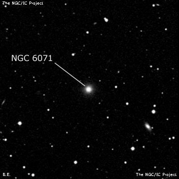 NGC 6071 - галактика. Описание NGC 6071:, Галактика в созвездии Малая Медведица