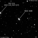NGC 608 - галактика. Описание NGC 608:, Галактика в созвездии Треугольник