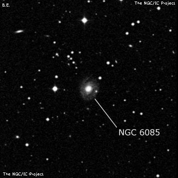NGC 6085 - спиральная галактика. Описание NGC 6085:, Галактика в созвездии Северная Корона