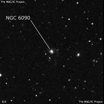 NGC 6090 - галактика. Описание NGC 6090:, Галактика в созвездии Дракон