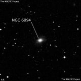 NGC 6094 - линзовидная галактика. Описание NGC 6094:, Галактика в созвездии Малая Медведица