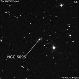 NGC 6096 - спиральная галактика. Описание NGC 6096:, Галактика в созвездии Северная Корона