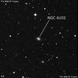 NGC 6102 - спиральная галактика. Описание NGC 6102:, Галактика в созвездии Северная Корона