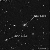 NGC 6108 - спиральная галактика с баром. Описание NGC 6108:, Галактика в созвездии Северная Корона