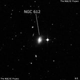 NGC 612 - линзовидная галактика. Описание NGC 612:, Галактика в созвездии Скульптор