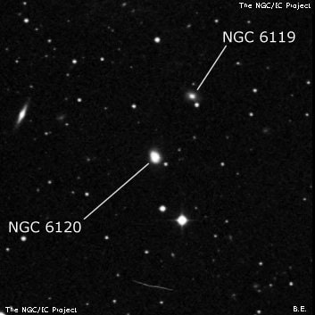 NGC 6120 - галактика. Описание NGC 6120:, Галактика в созвездии Северная Корона