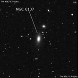 NGC 6137 - эллиптическая галактика. Описание NGC 6137:, Галактика в созвездии Северная Корона
