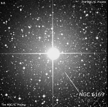 NGC 6169 - рассеянное скопление звёзд. Описание NGC 6169:, Рассеянное скопление в созвездии Наугольник