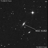 NGC 6182 - спиральная галактика. Описание NGC 6182:, Галактика в созвездии Дракон