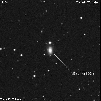 NGC 6185 - спиральная галактика. Описание NGC 6185:, Галактика в созвездии Геркулес