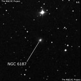 NGC 6187 - спиральная галактика. Описание NGC 6187:, Галактика в созвездии Дракон