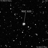 NGC 620 - галактика. Описание NGC 620:, Галактика в созвездии Андромеда