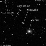 NGC 6213 - спиральная галактика. Описание NGC 6213:, Галактика в созвездии Дракон